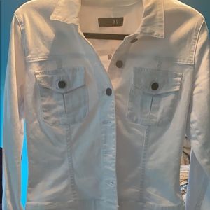 Kut from the kloth Amelia white denim jacket